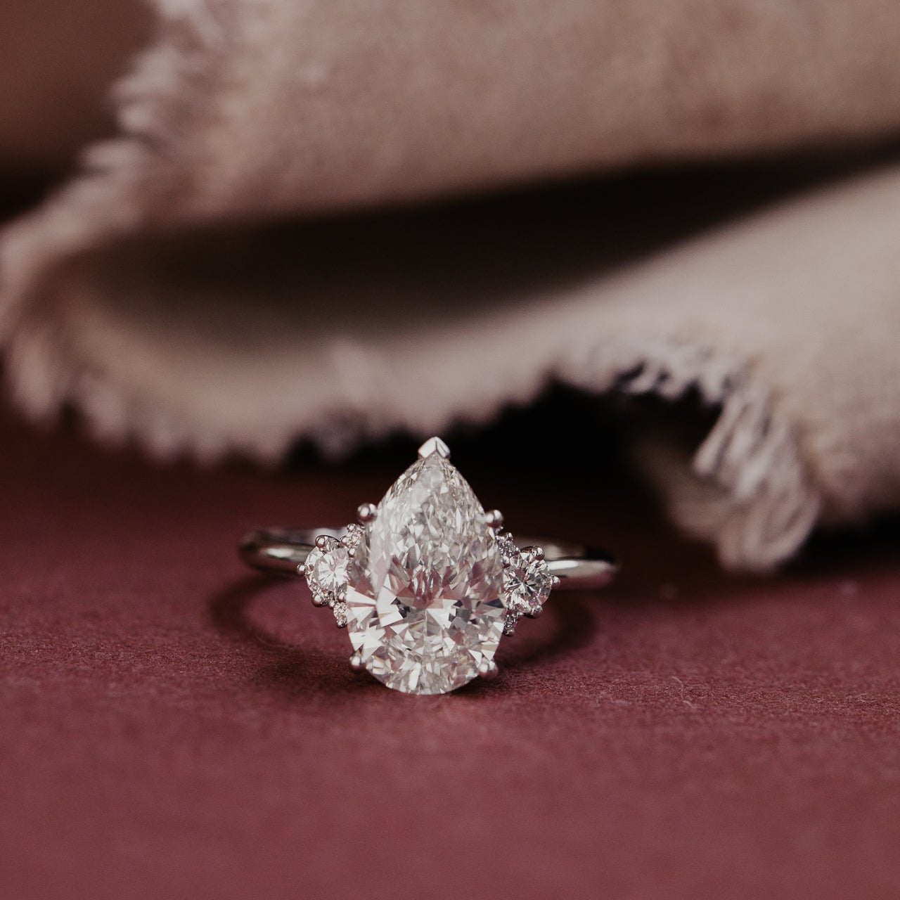 The Vivien Pear Lab Grown Diamond Ring