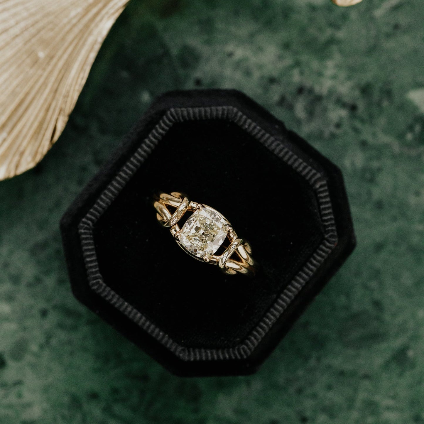 The Bella Modified Old Mine Cut Diamond Ring