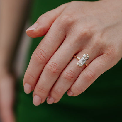 The Zadie Elongated Cushion Lab Grown Diamond Ring