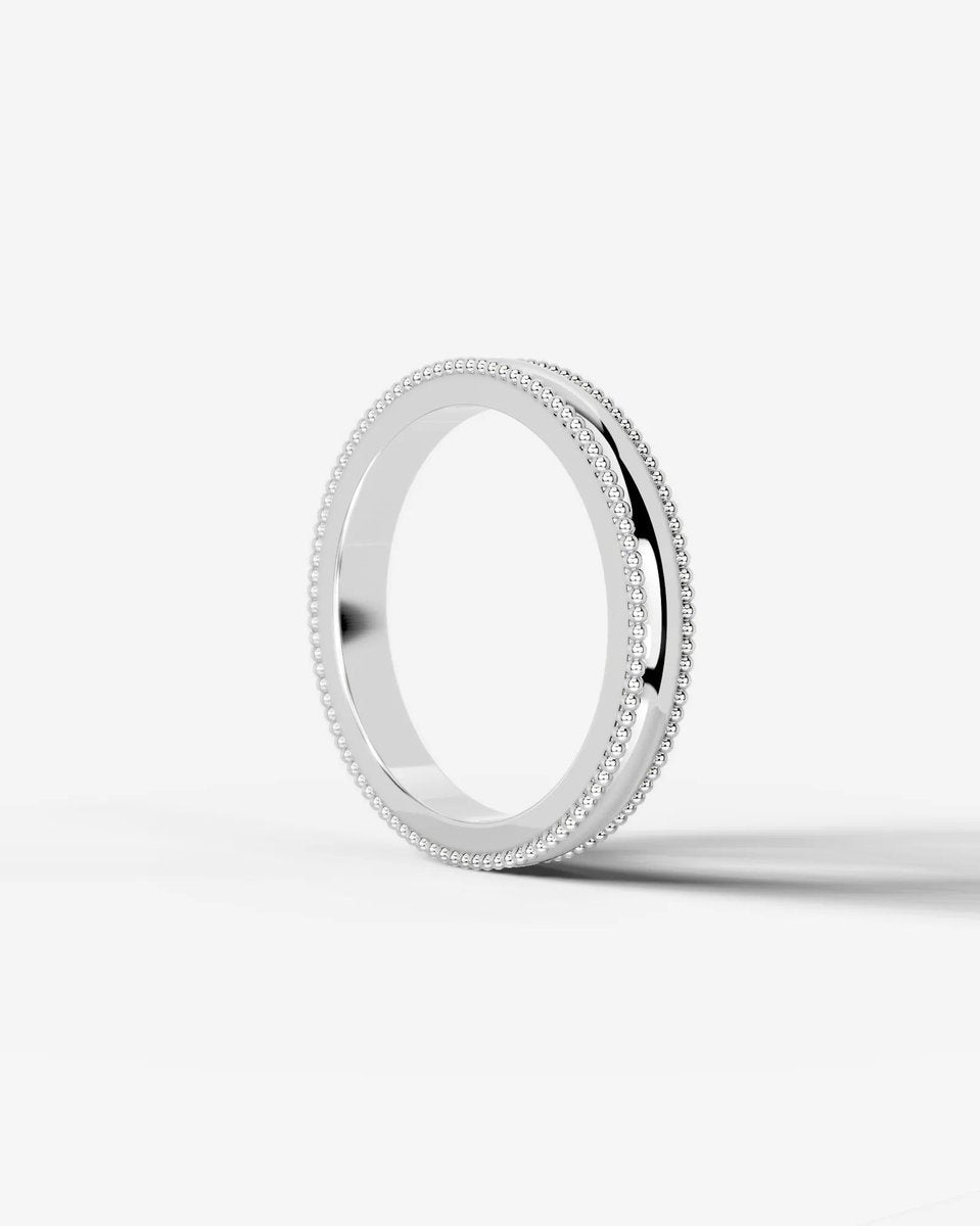 Sacha Wedding Band Lab Grown Diamond Wedding Ring - Platinum