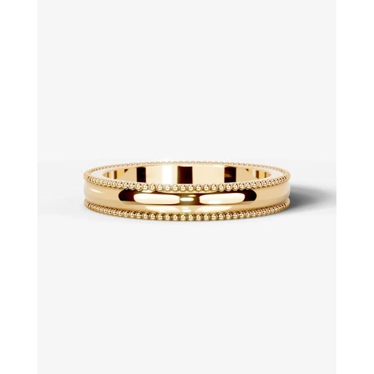 Sacha Wedding Band Lab Grown Y Diamond Wedding Ring - Yellow Gold