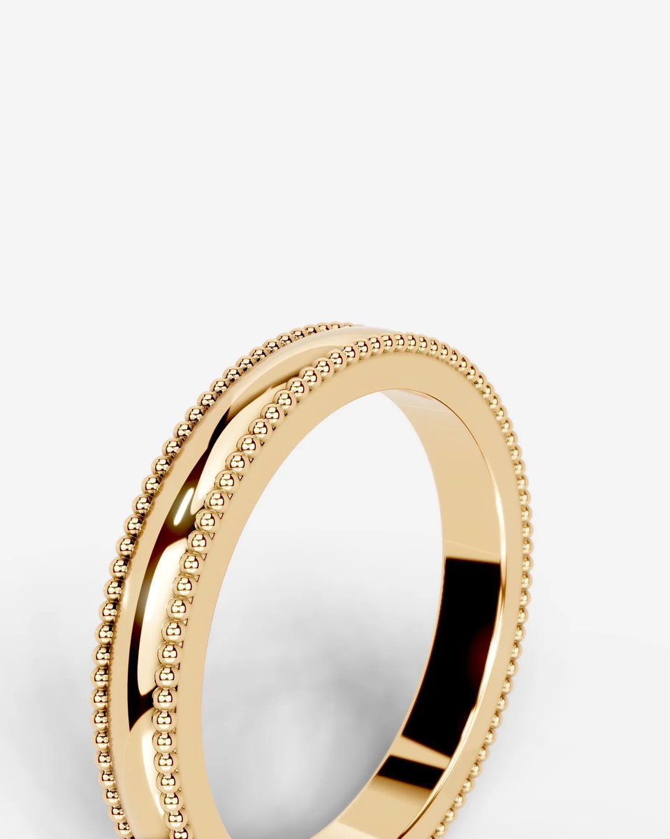 Sacha Wedding Band Lab Grown Y Diamond Wedding Ring - Yellow Gold