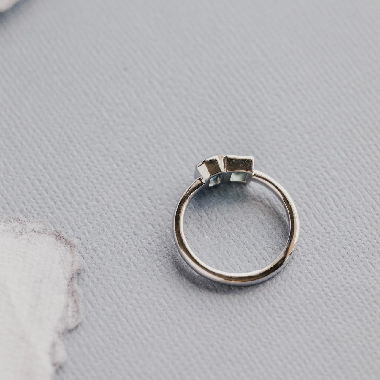 The Harbor Emerald Cut and Rectangle Cut Sapphire Ring