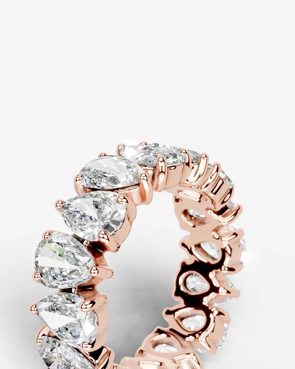 Sarah Lab Grown Diamond Wedding Ring - Rose Gold