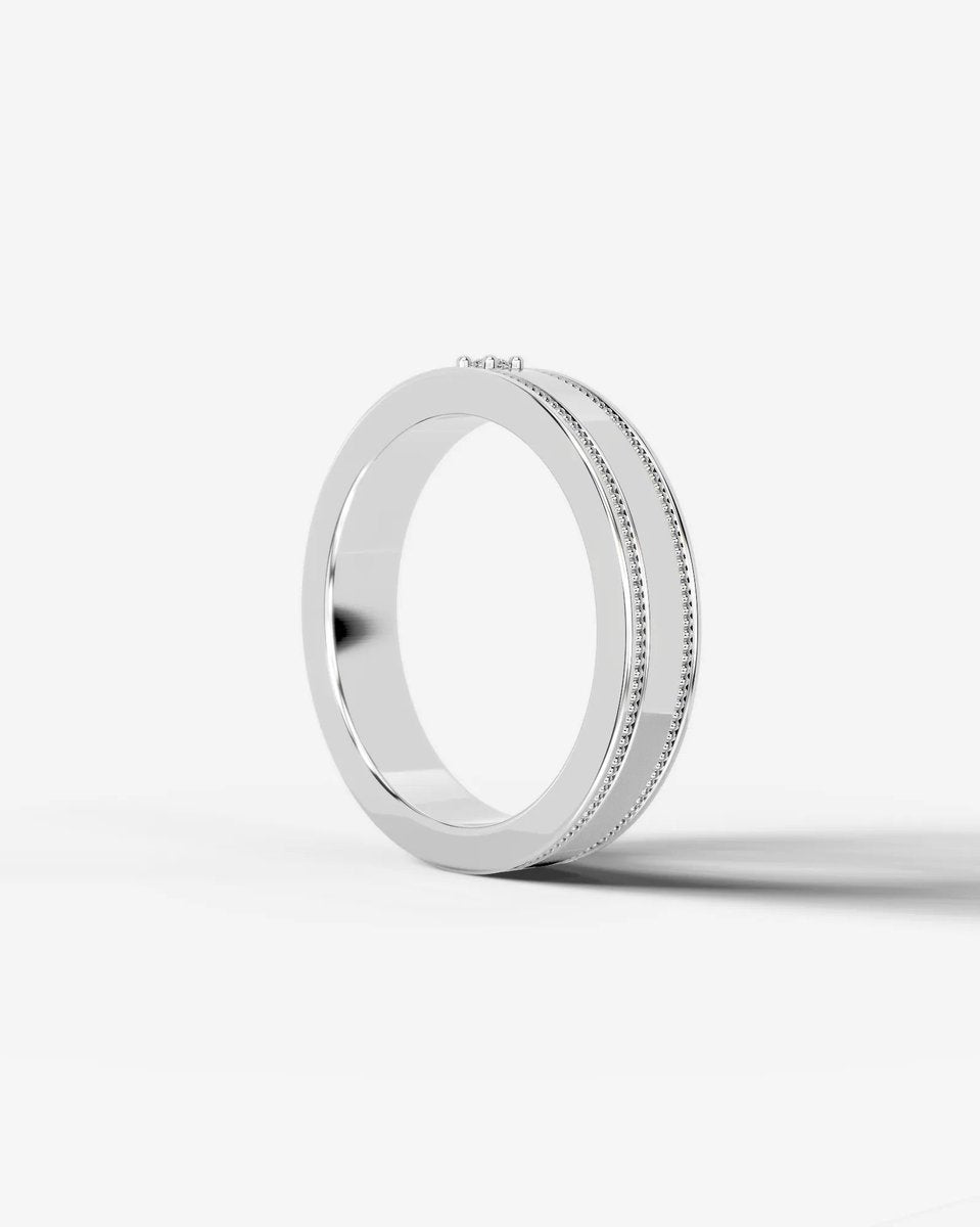 Sherry Lab Grown Round Diamond Wedding Ring - Platinum