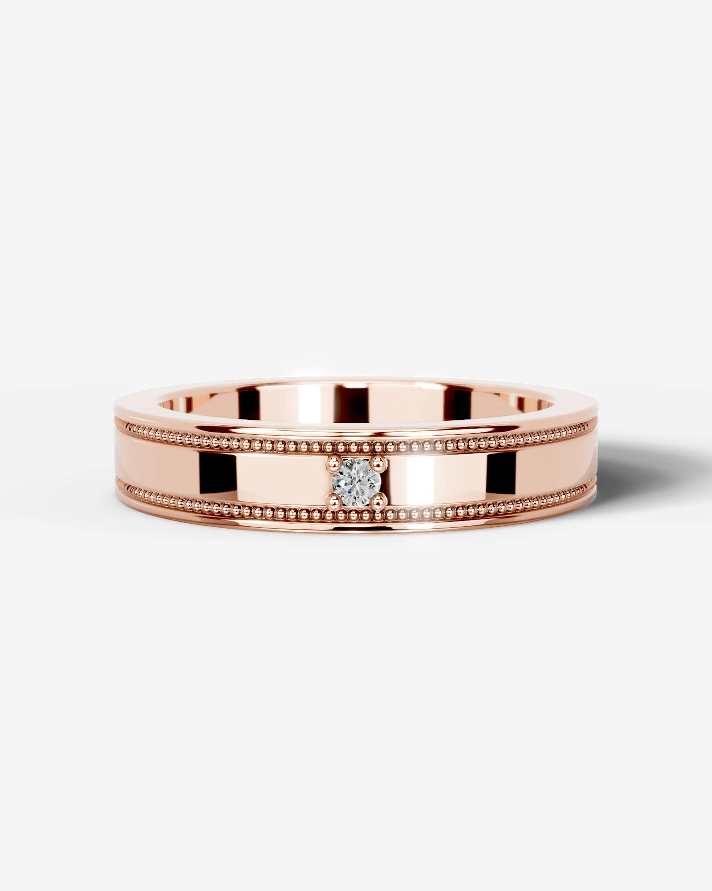 Sherry Lab Grown Round Diamond Wedding Ring - Rose Gold - 18K - 6ct