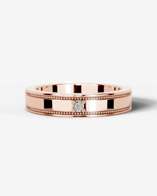 Sherry Lab Grown Round Diamond Wedding Ring - Rose Gold - 18K - 6ct