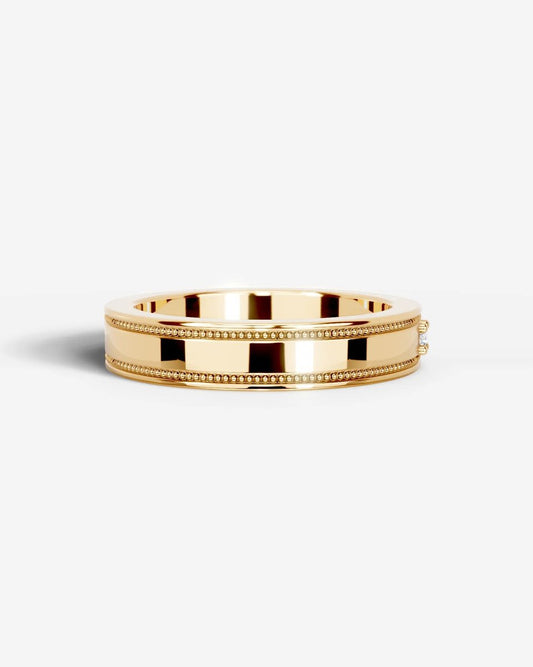 Sherry Lab Grown Round Diamond Wedding Ring - Yellow Gold