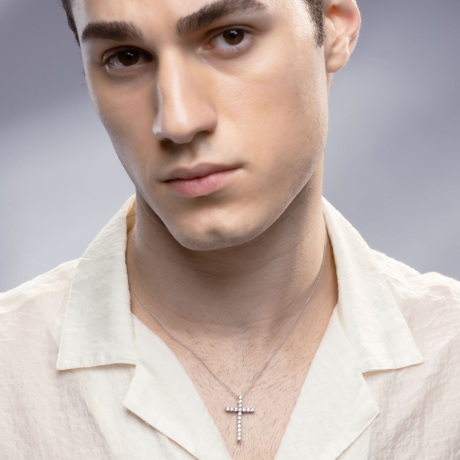 Signature Diamond Cross Necklace