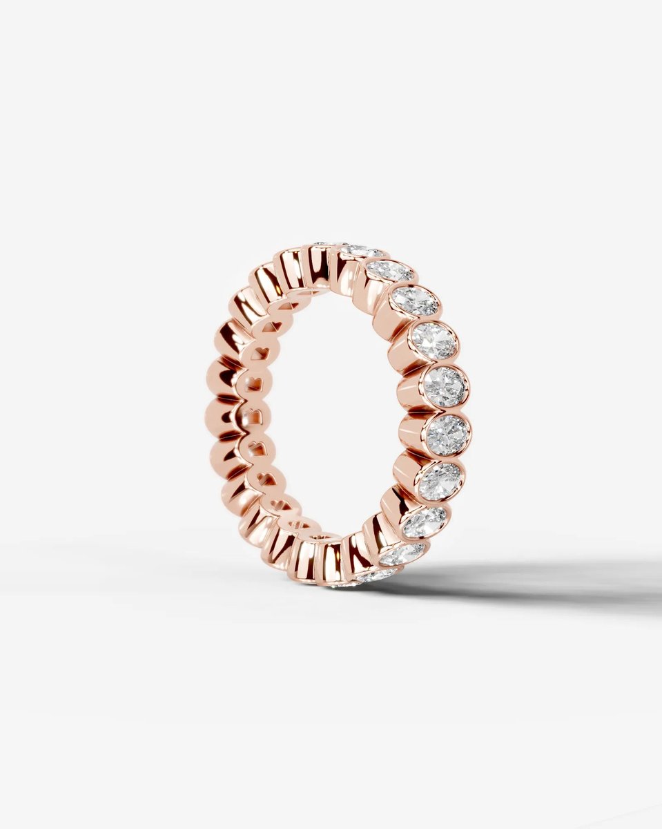 Sook Lab Grown Diamond Wedding Ring - Rose Gold