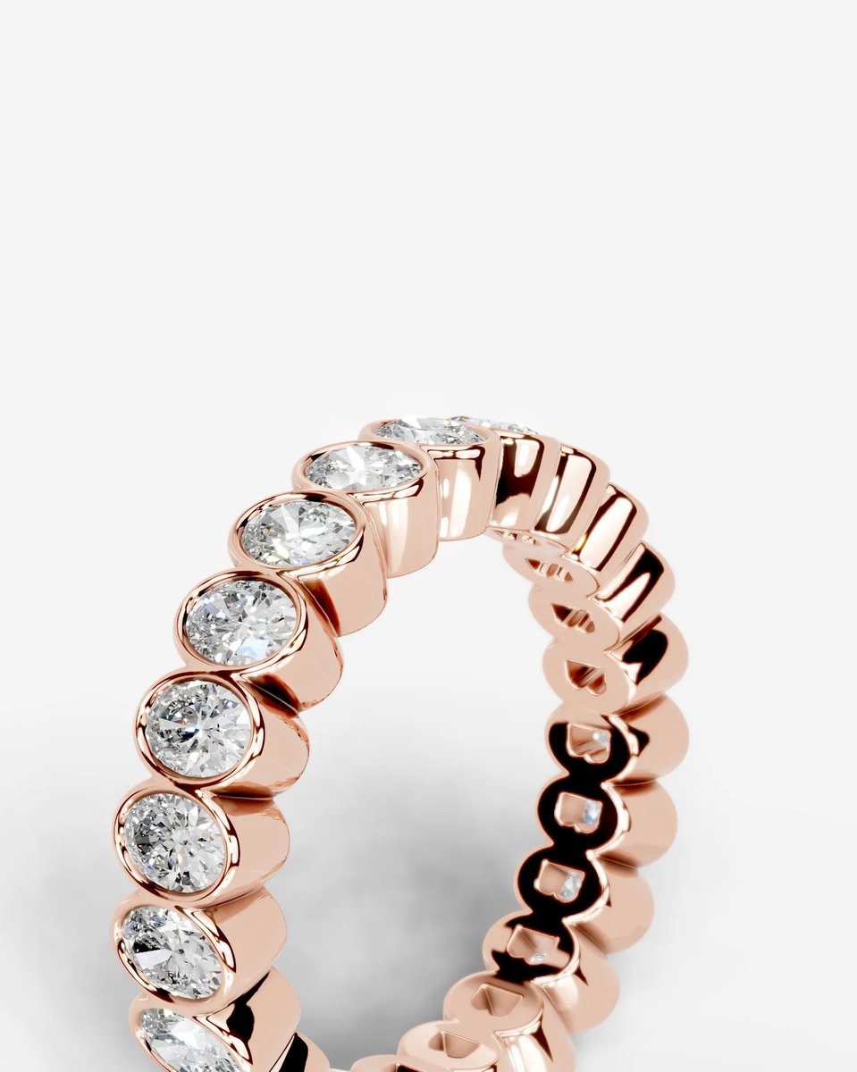 Sook Lab Grown Diamond Wedding Ring - Rose Gold