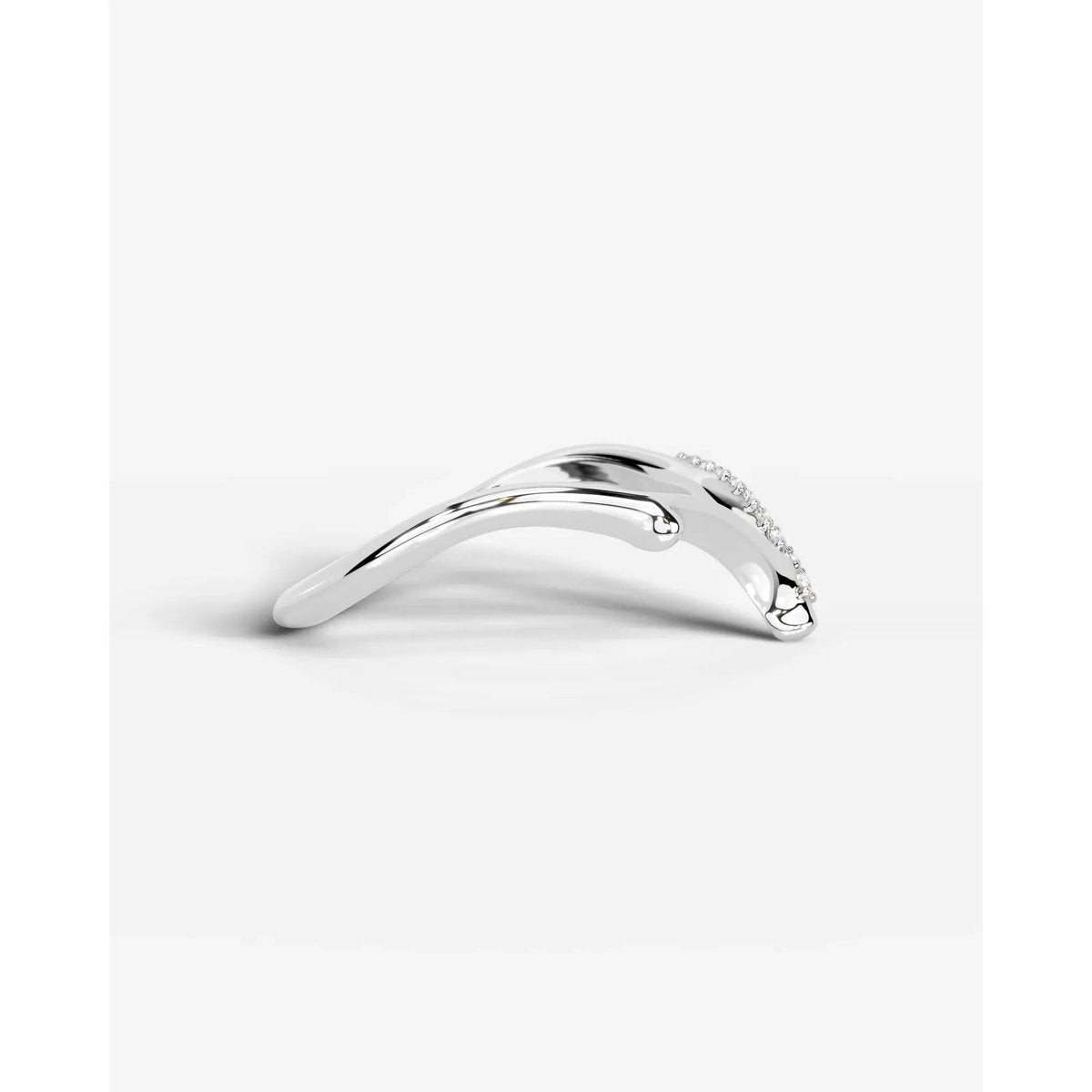 Sparkling Brunch Lab Grown Round Diamond Wedding Ring - Platinum