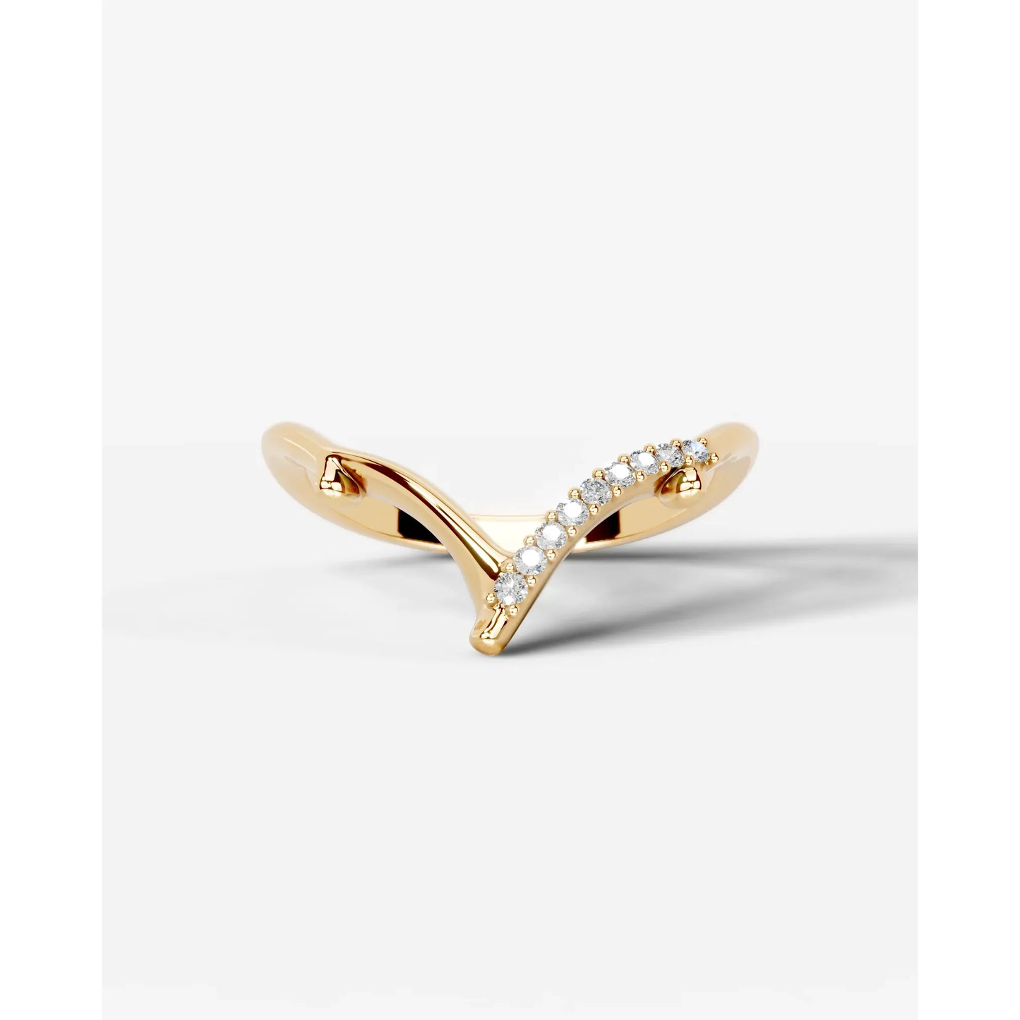 Sparkling Brunch Lab Grown Round Diamond Wedding Ring - Yellow Gold - 18K - 6ct