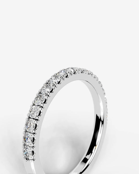Stephanie Lab Grown Round Diamond Wedding Ring - Platinum