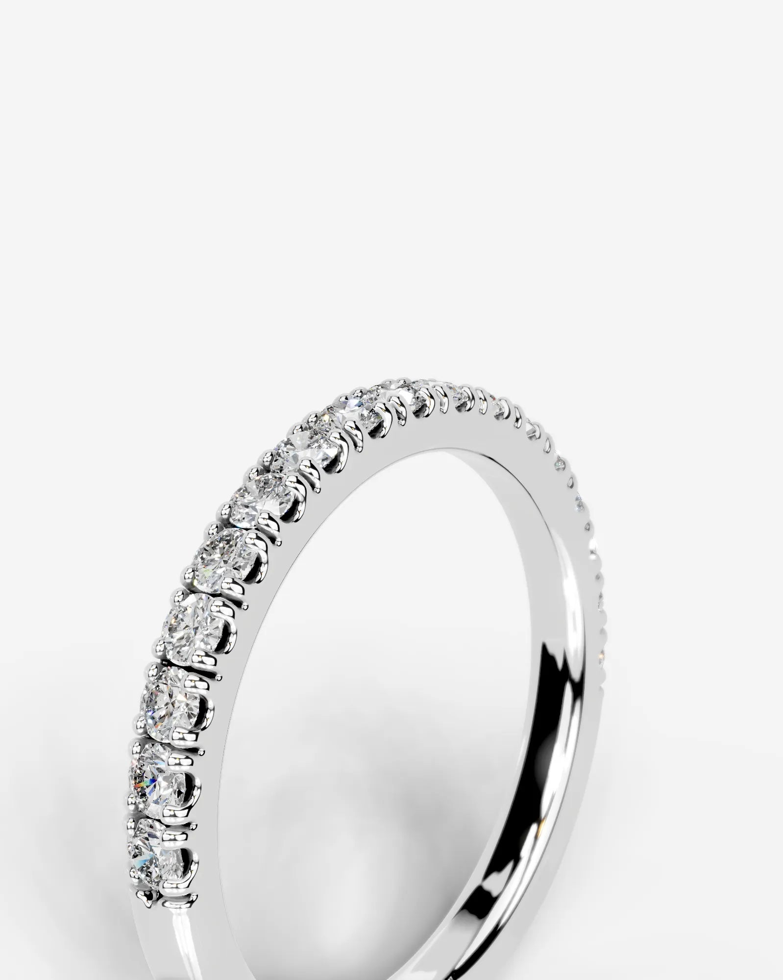 Stephanie Lab Grown Round Diamond Wedding Ring - Platinum - 5ct