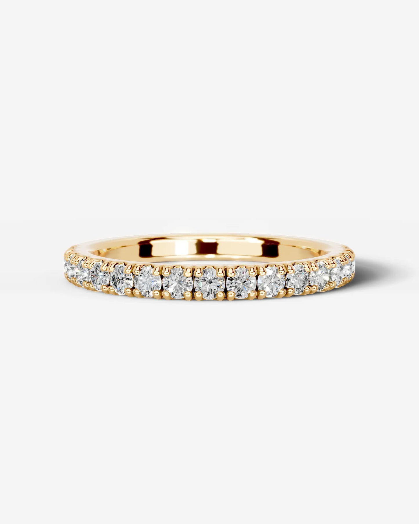 Stephanie Lab Grown Round Diamond Wedding Ring - Yellow Gold - 18K - 6ct