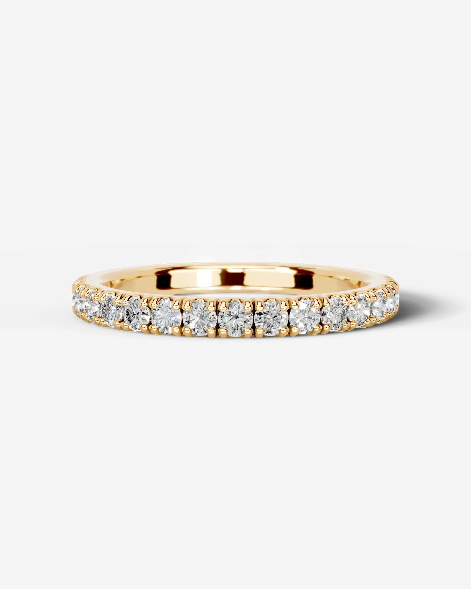 Stephanie Lab Grown Round Diamond Wedding Ring - Yellow Gold - 18K - 6ct