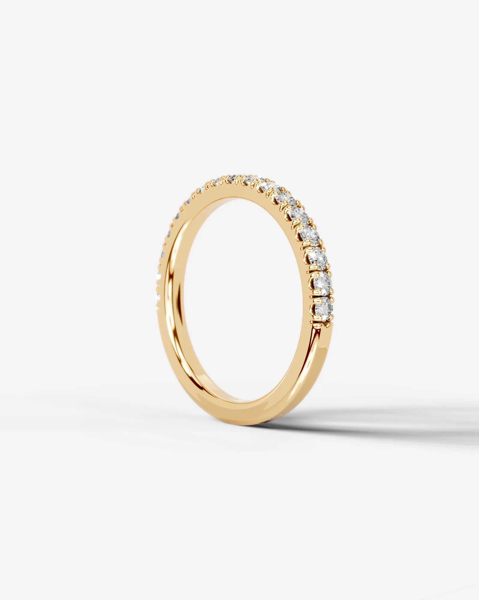 Stephanie Lab Grown Round Diamond Wedding Ring - Yellow Gold - 14K - 6ct
