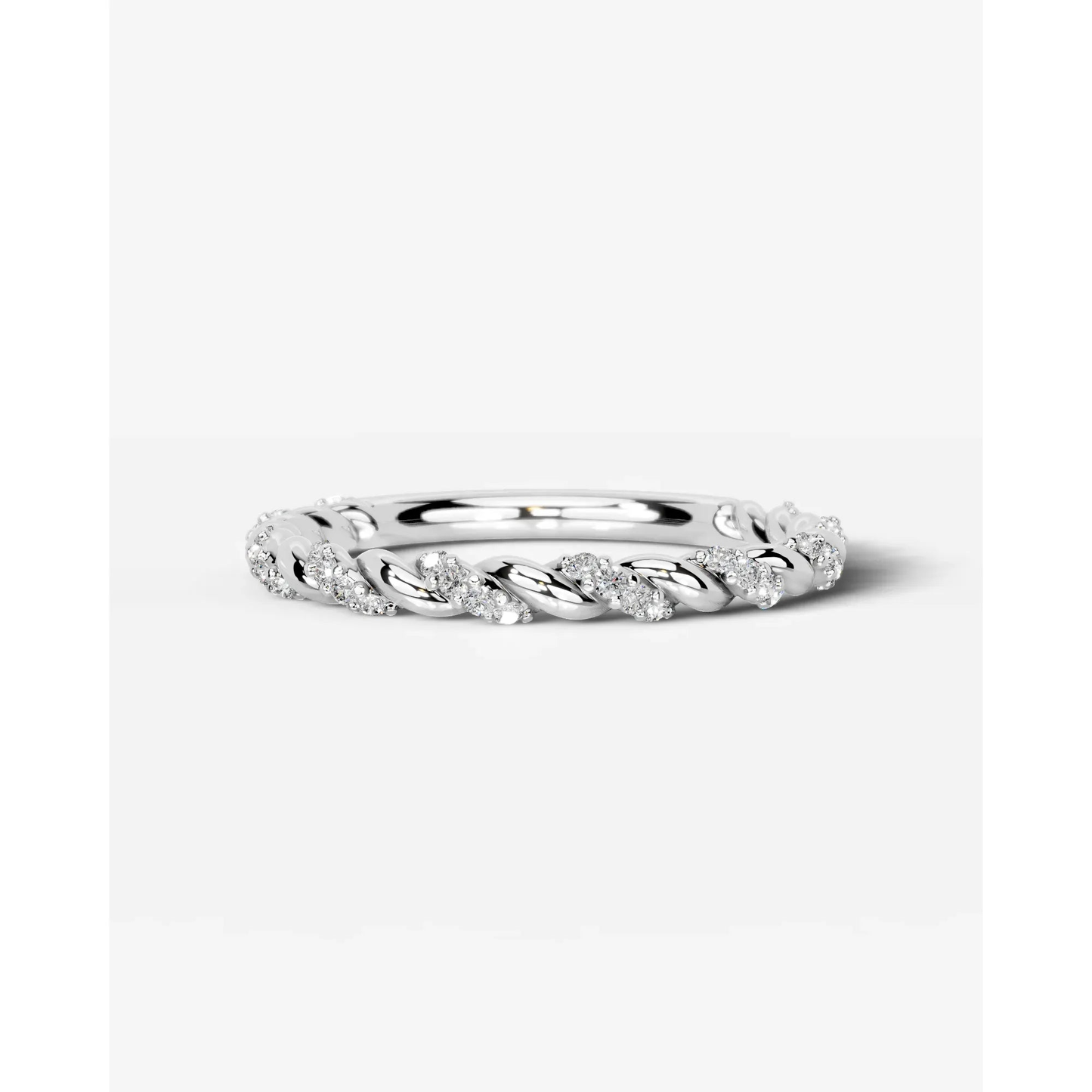 Sunniva Lab Grown Round Diamond Wedding Ring - White Gold - 18K - 6ct