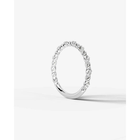 Sunniva Lab Grown Round Diamond Wedding Ring - Platinum