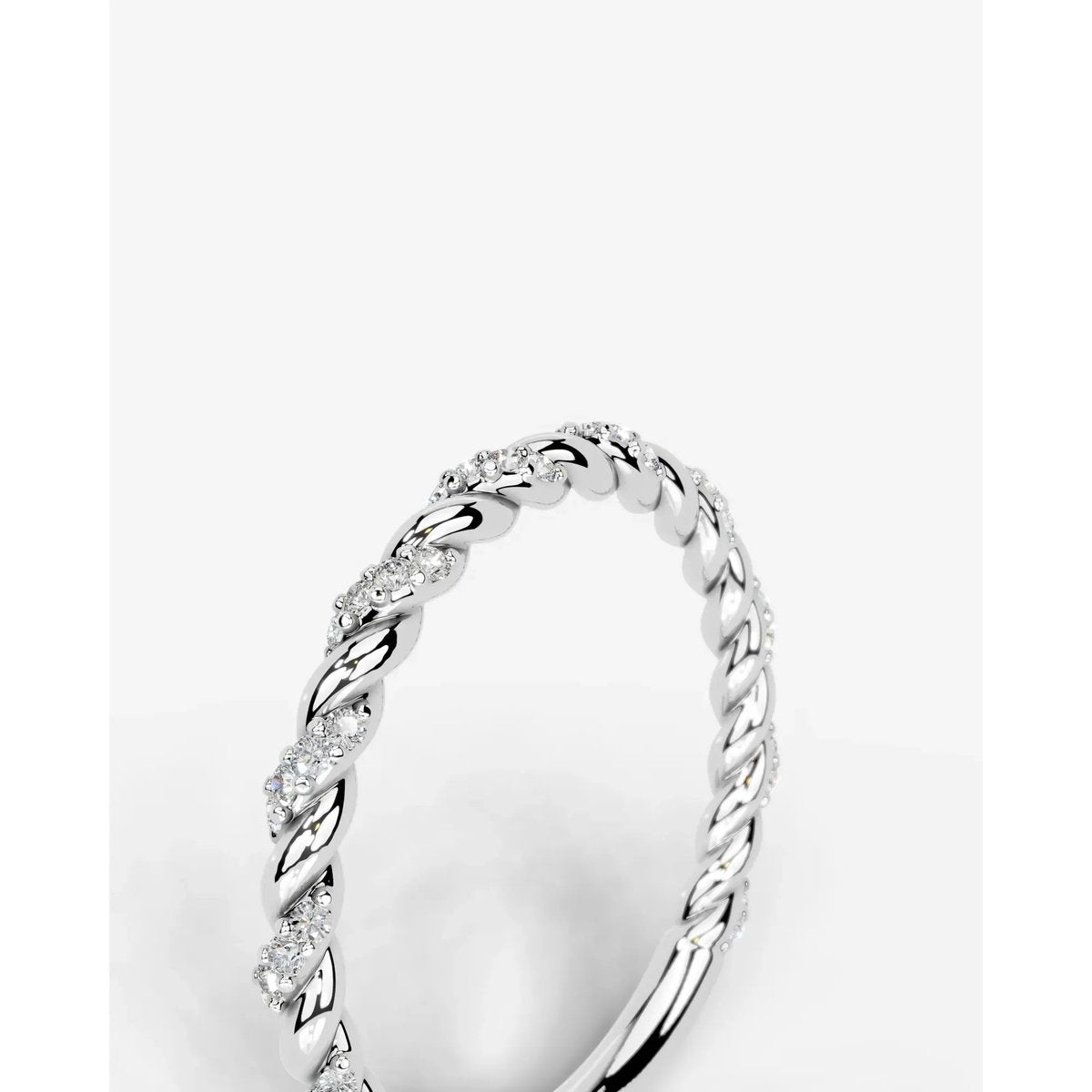 Sunniva Lab Grown Round Diamond Wedding Ring - Platinum