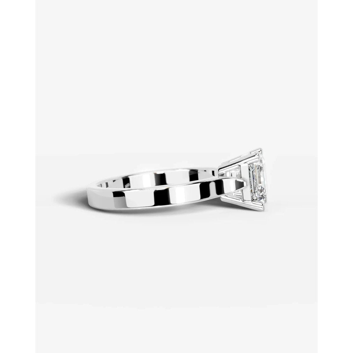 Sunniva Lab Grown Round Diamond Wedding Ring - Platinum