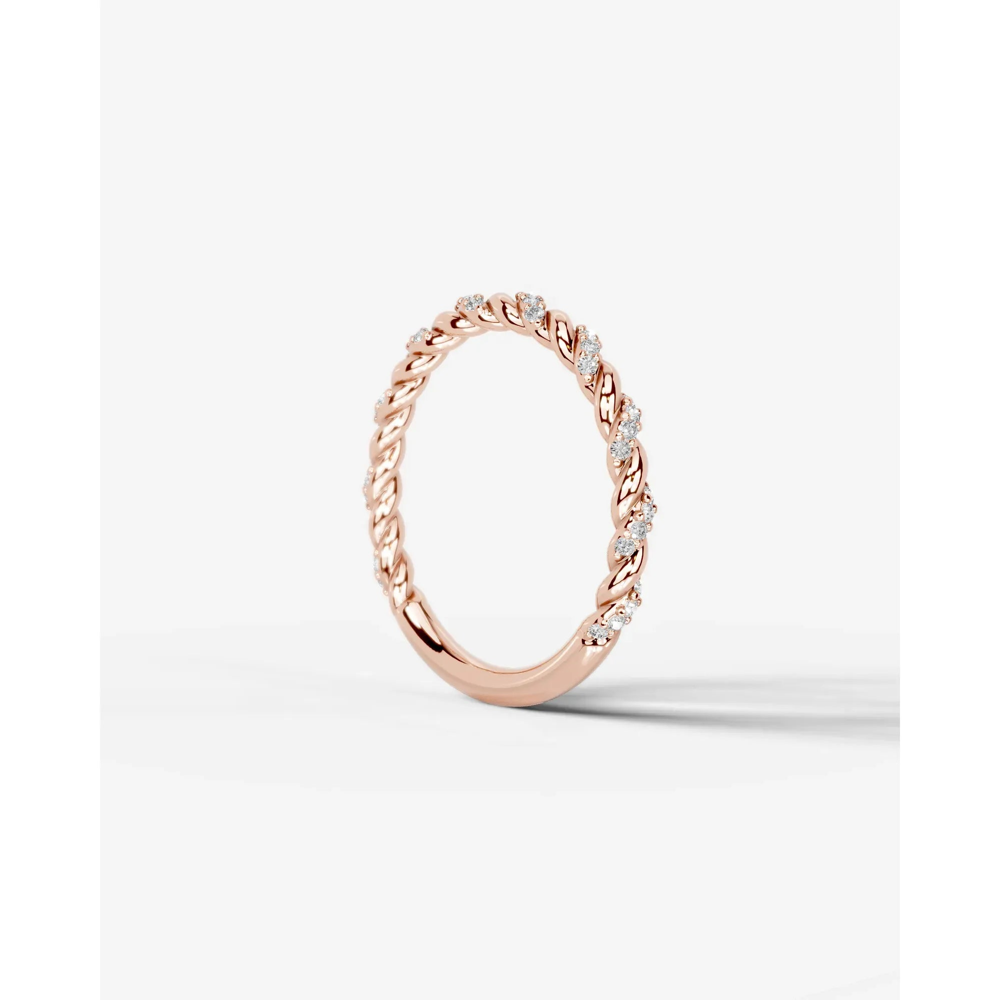 Sunniva Lab Grown Round Diamond Wedding Ring - Rose Gold - 18K - 6ct
