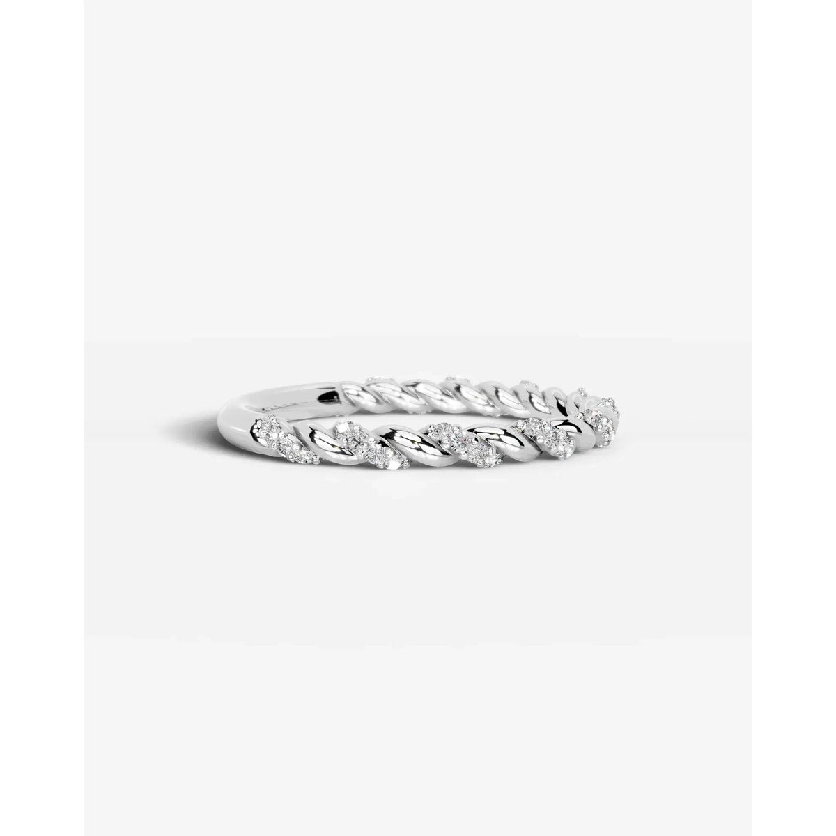 Sunniva Lab Grown Round Diamond Wedding Ring - White Gold