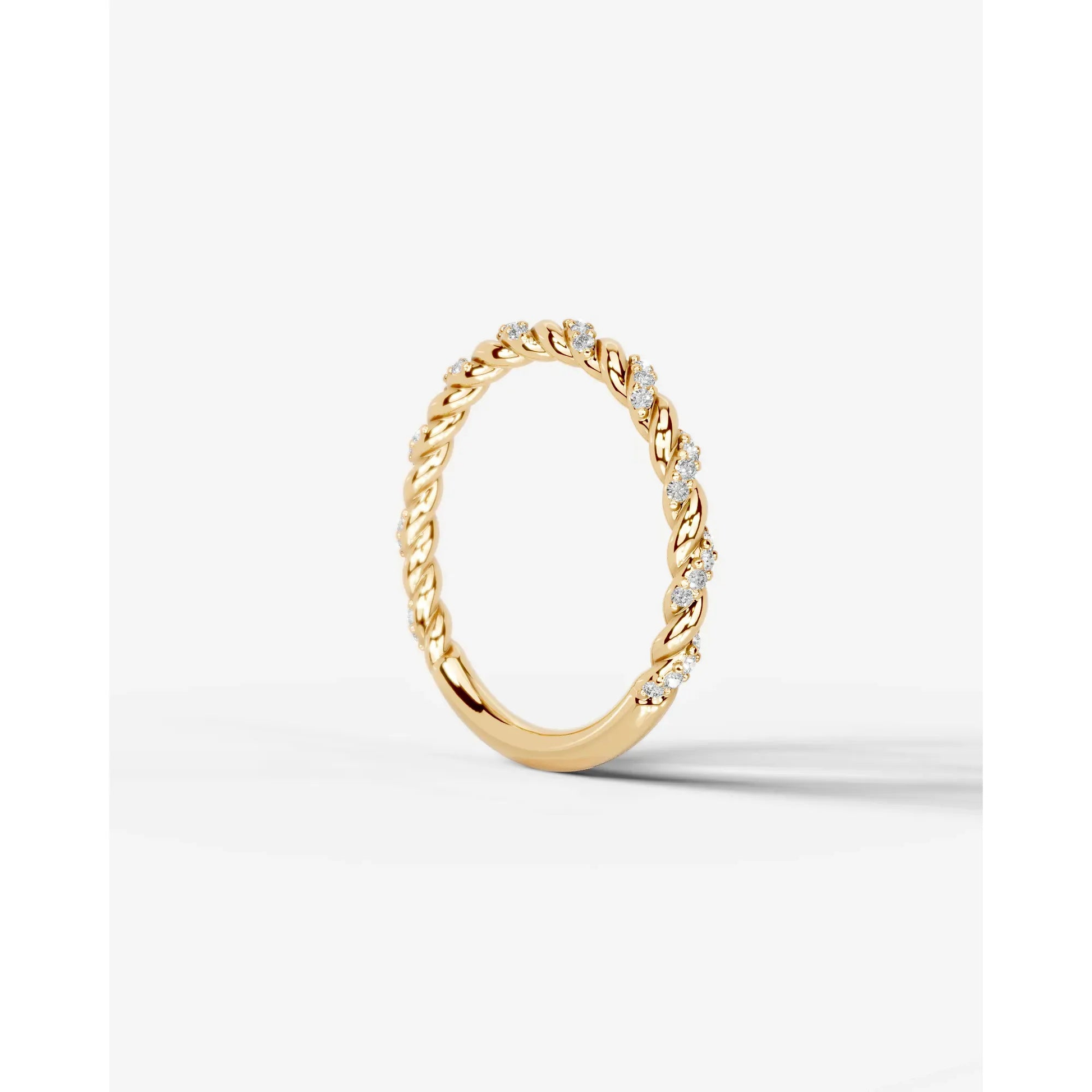 Sunniva Lab Grown Round Diamond Wedding Ring - Yellow Gold - 18K - 6ct