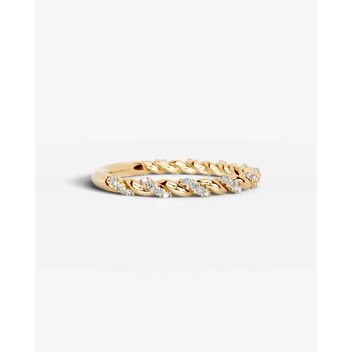 Sunniva Lab Grown Round Diamond Wedding Ring - Yellow Gold - 18K - 2ct