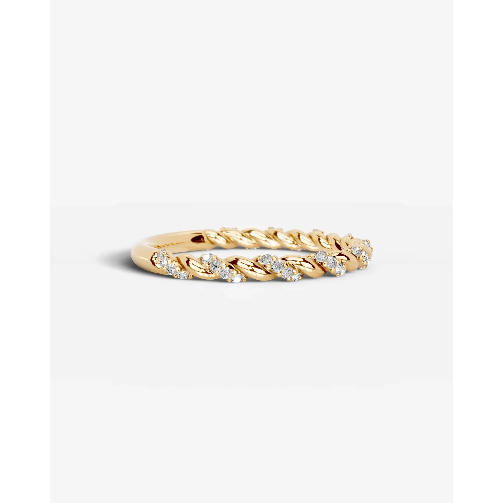 Sunniva Lab Grown Round Diamond Wedding Ring - Yellow Gold - 18K - 2ct