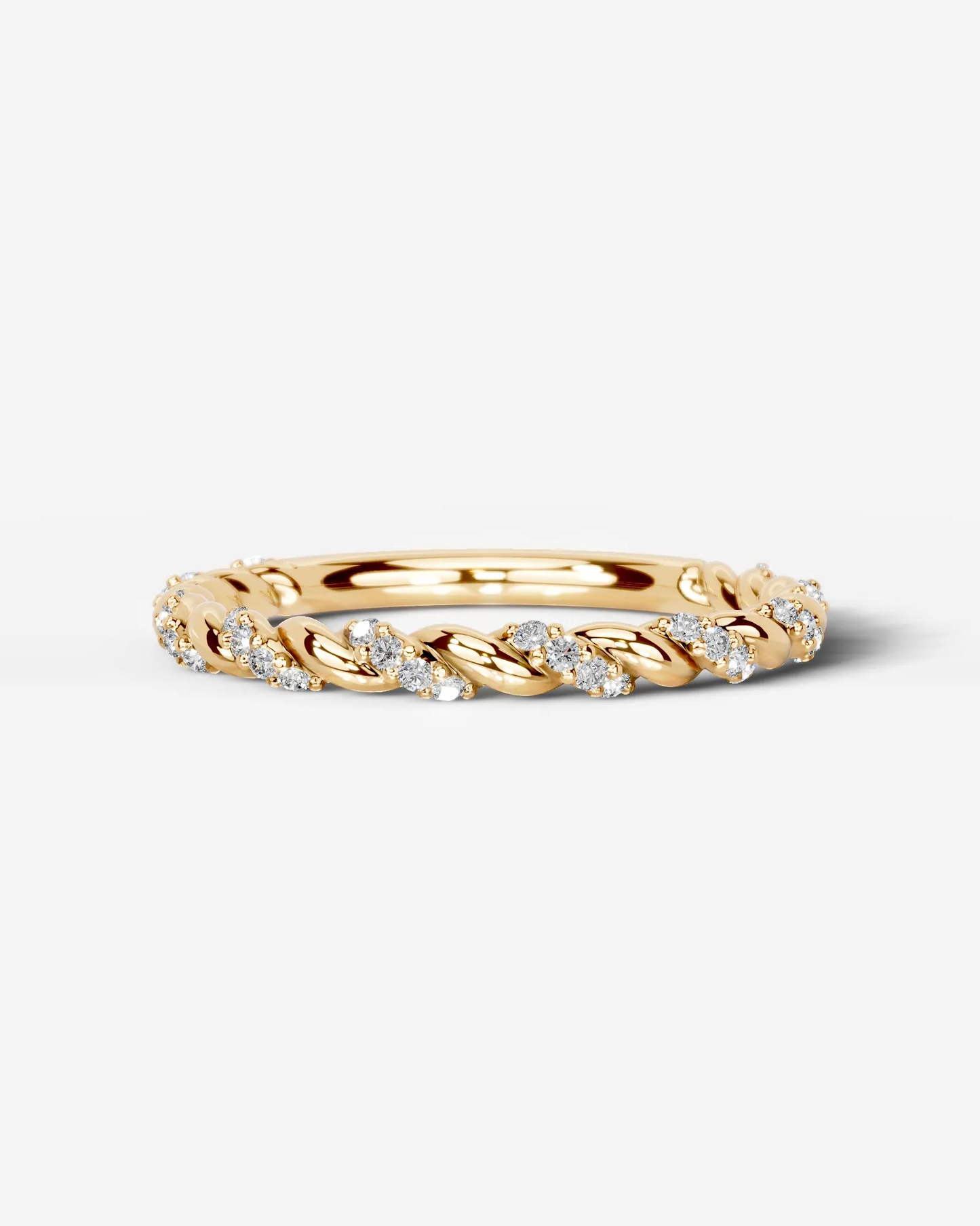 Sunniva Lab Grown Round Diamond Wedding Ring - Yellow Gold - 18K - 3ct