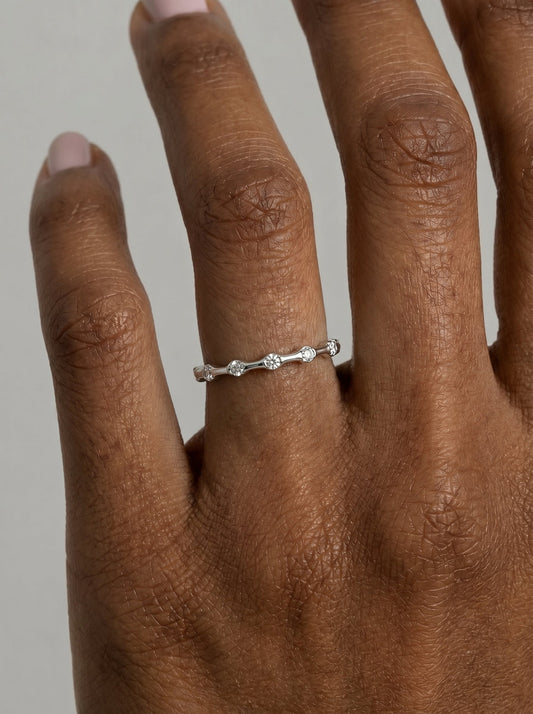 Sunny Lab Grown Round Diamond Wedding Ring - White Gold - 18K - 5ct