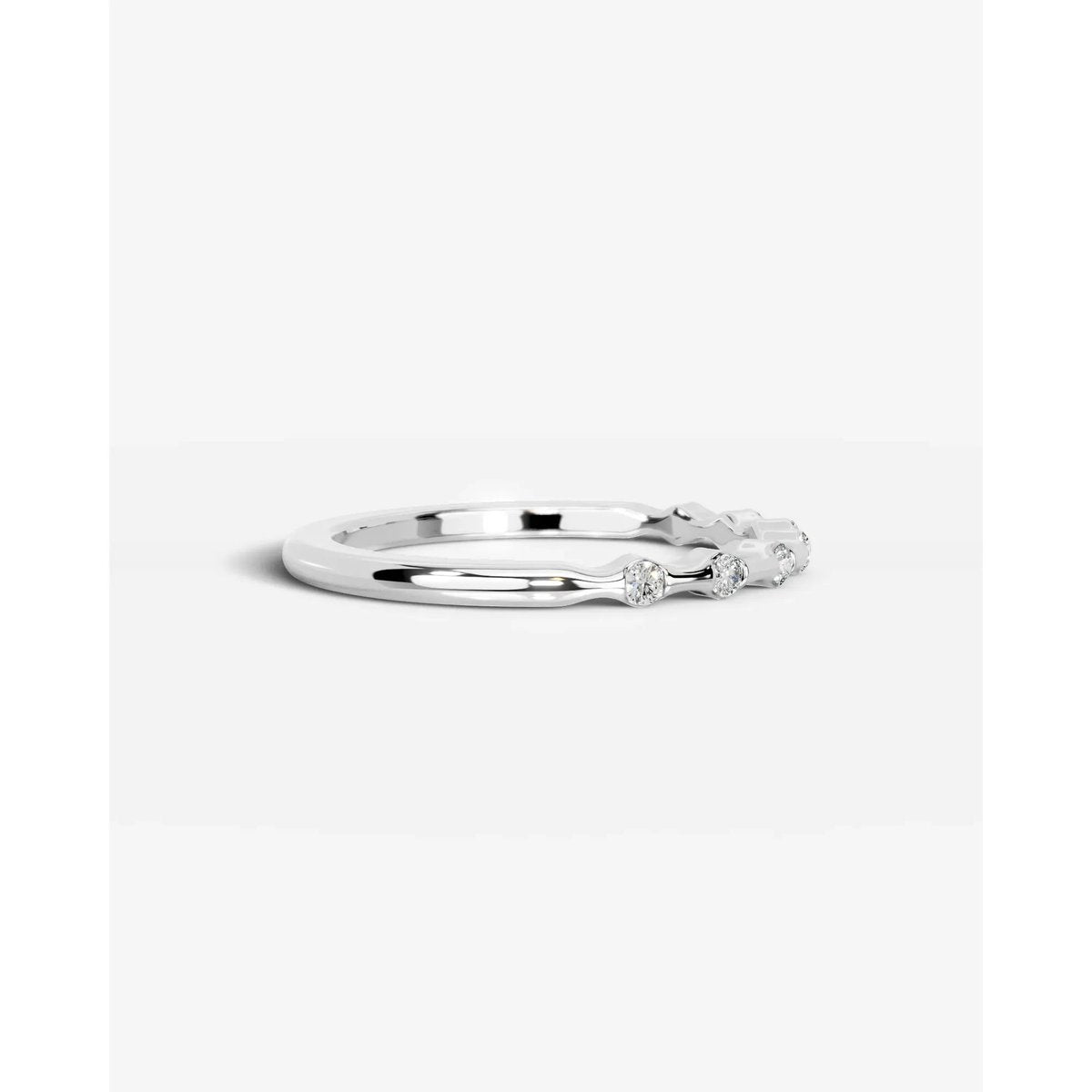 Sunny Lab Grown Round Diamond Wedding Ring - Platinum