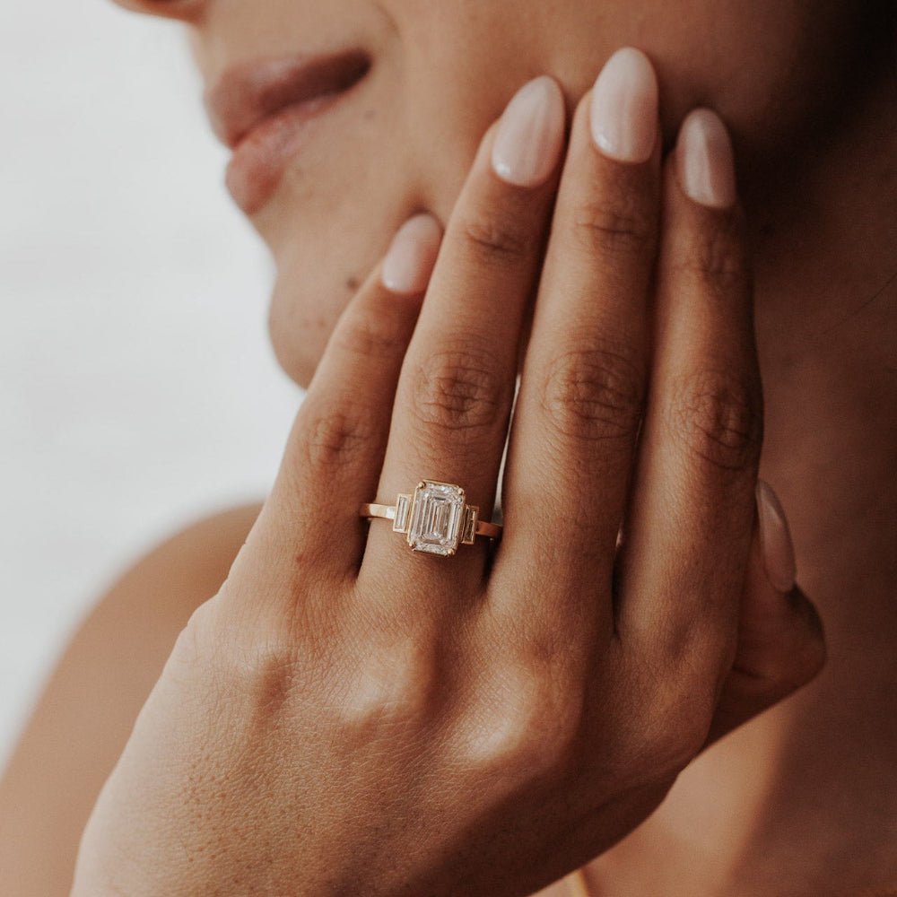 The Carson Emerald Cut Ring