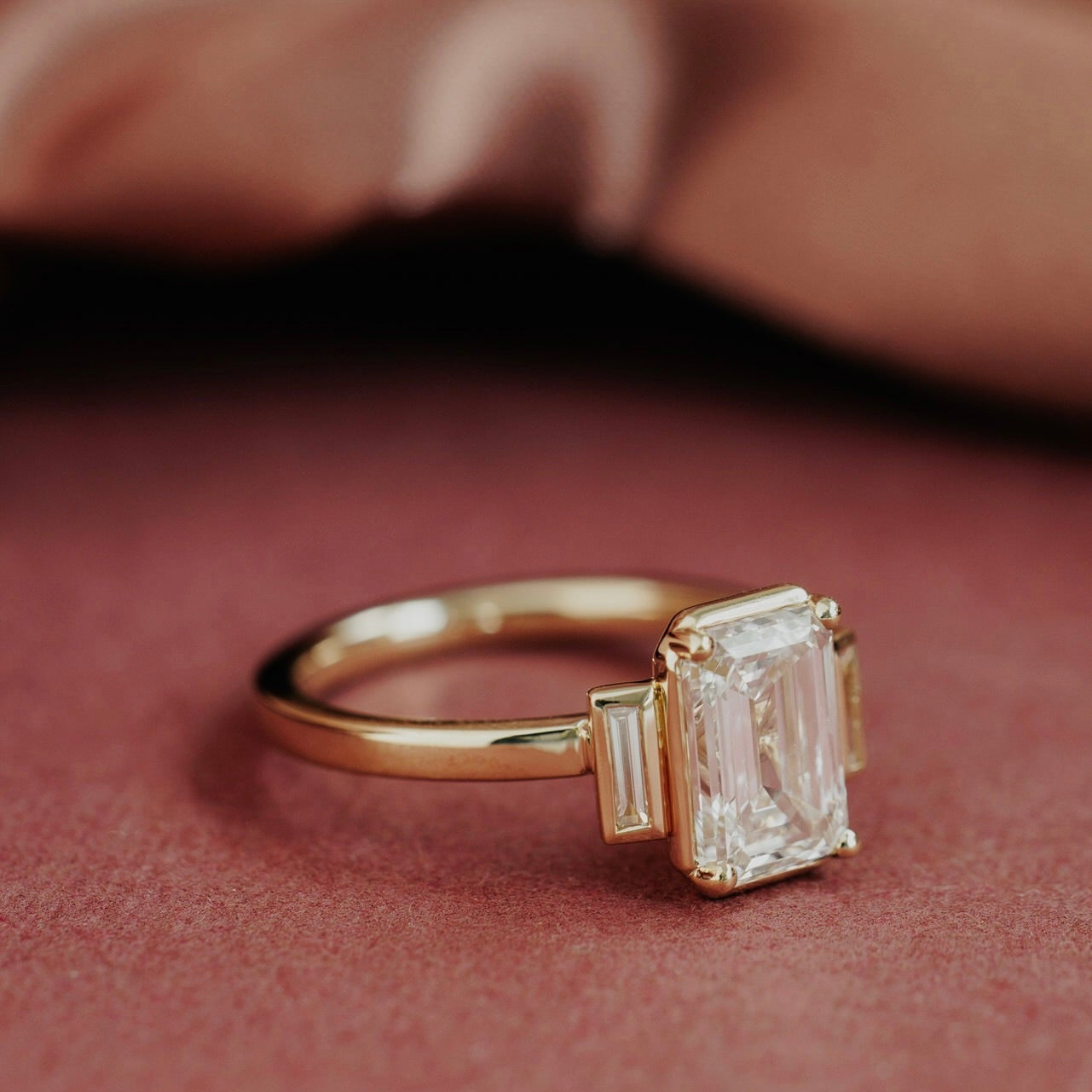 The Carson Emerald Cut Ring