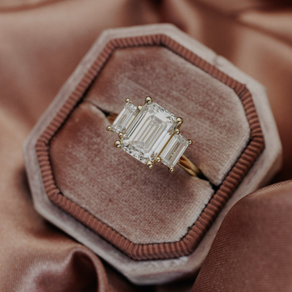 The Hannah Emerald Cut Ring