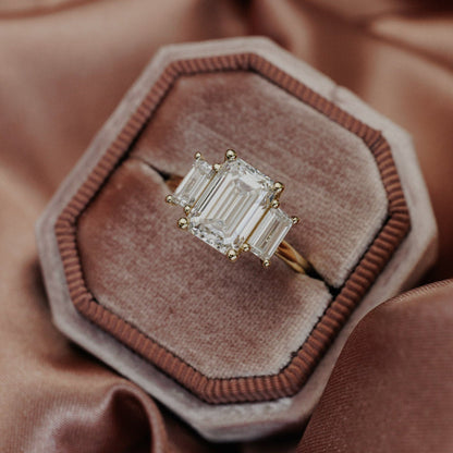 The Hannah Emerald Cut Ring