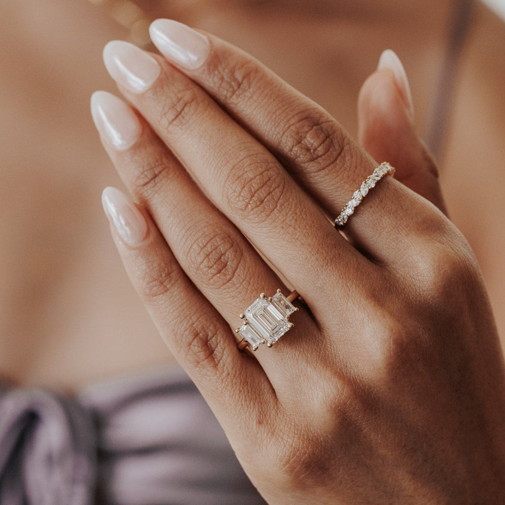 The Hannah Emerald Cut Ring