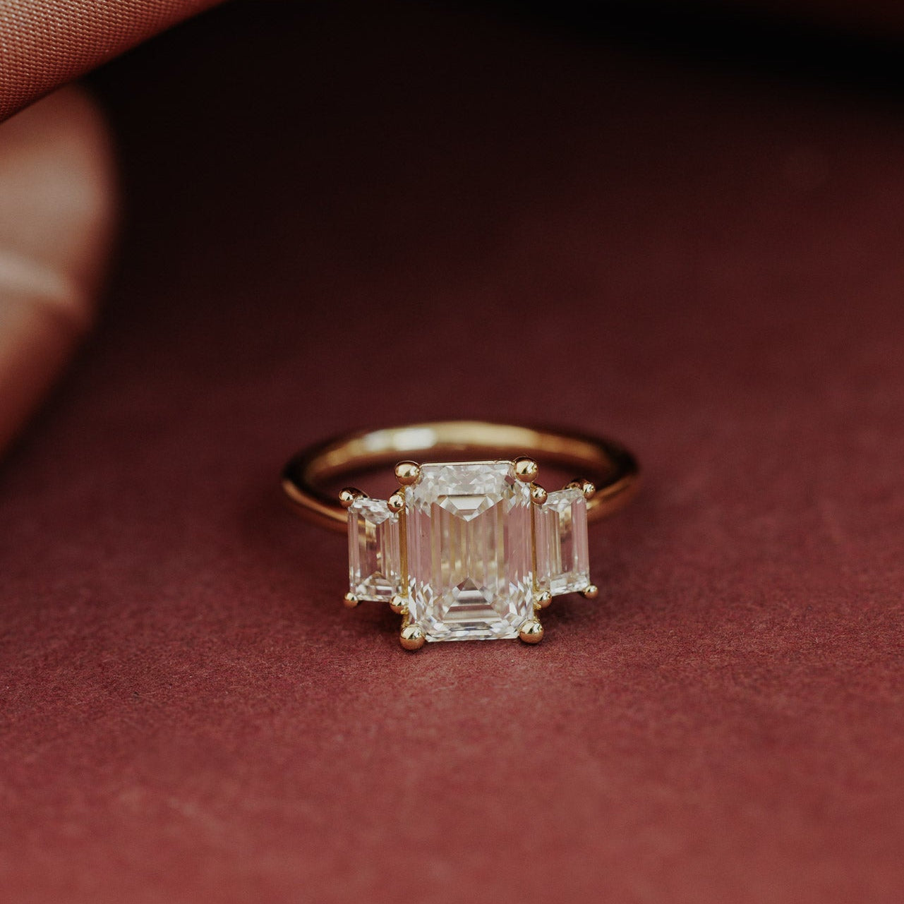 The Hannah Emerald Cut Ring