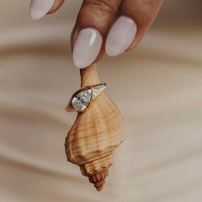 The Santorini Pear Ring