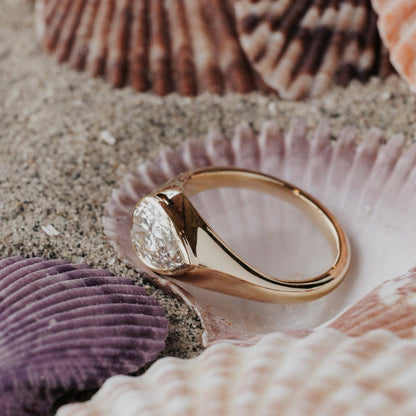 The Santorini Pear Ring