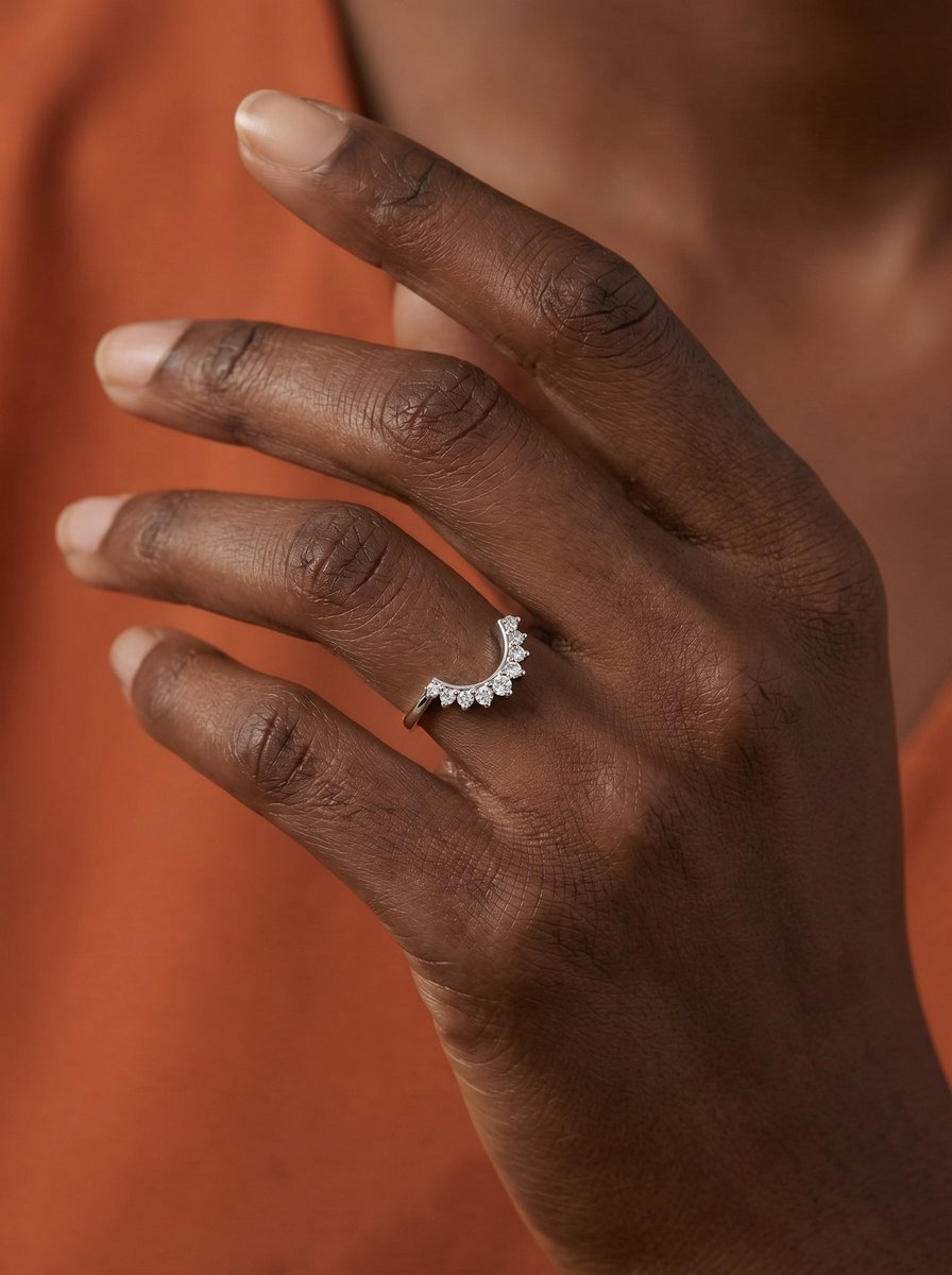 Tobi Lab Grown Round Diamond Wedding Ring - Platinum