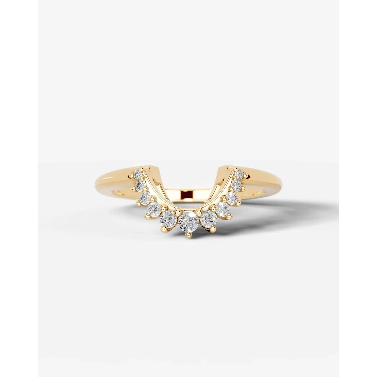 Tobi Lab Grown Round Diamond Wedding Ring - Yellow Gold