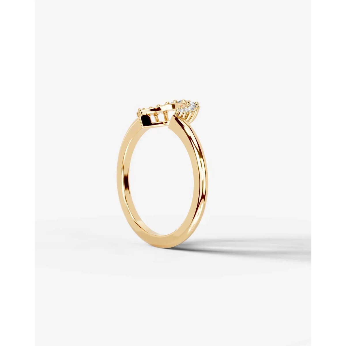 Tobi Lab Grown Round Diamond Wedding Ring - Yellow Gold
