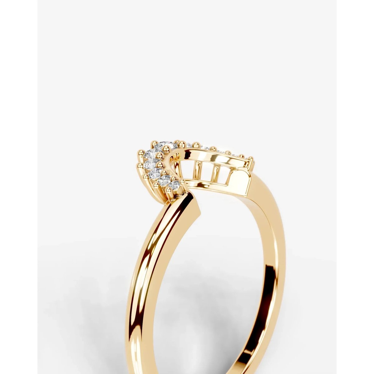 Tobi Lab Grown Round Diamond Wedding Ring - Yellow Gold