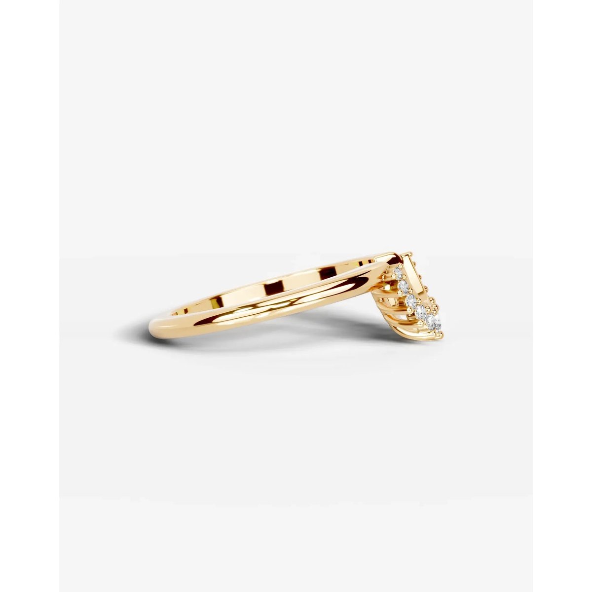 Tobi Lab Grown Round Diamond Wedding Ring - Yellow Gold