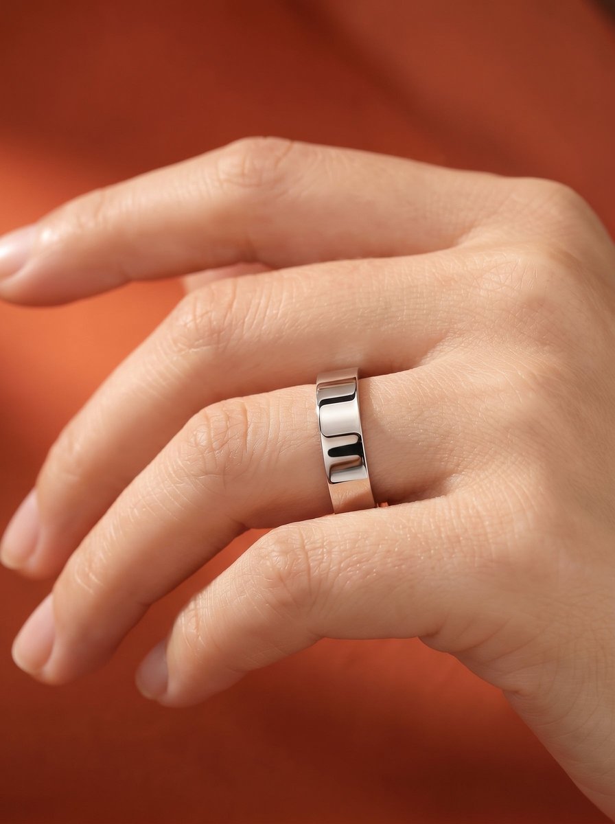 Travis Wedding Band Lab Grown Diamond Wedding Ring - White Gold