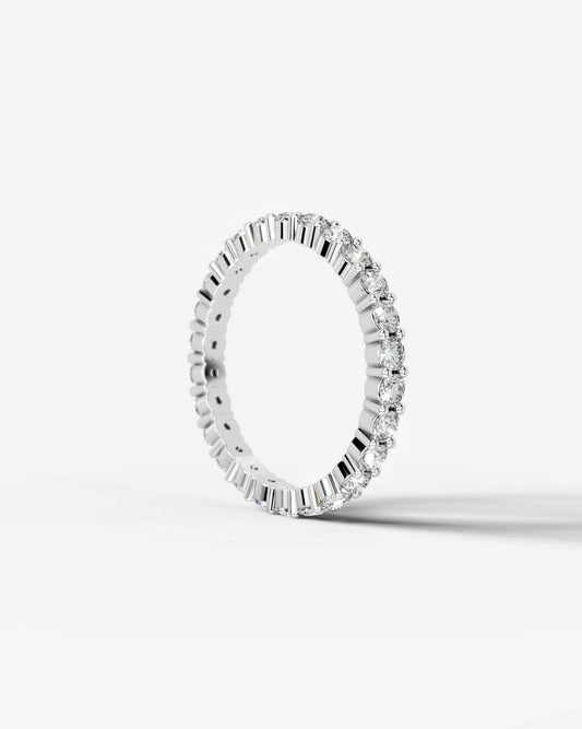 Trinity Lab Grown Round Diamond Wedding Ring - Platinum
