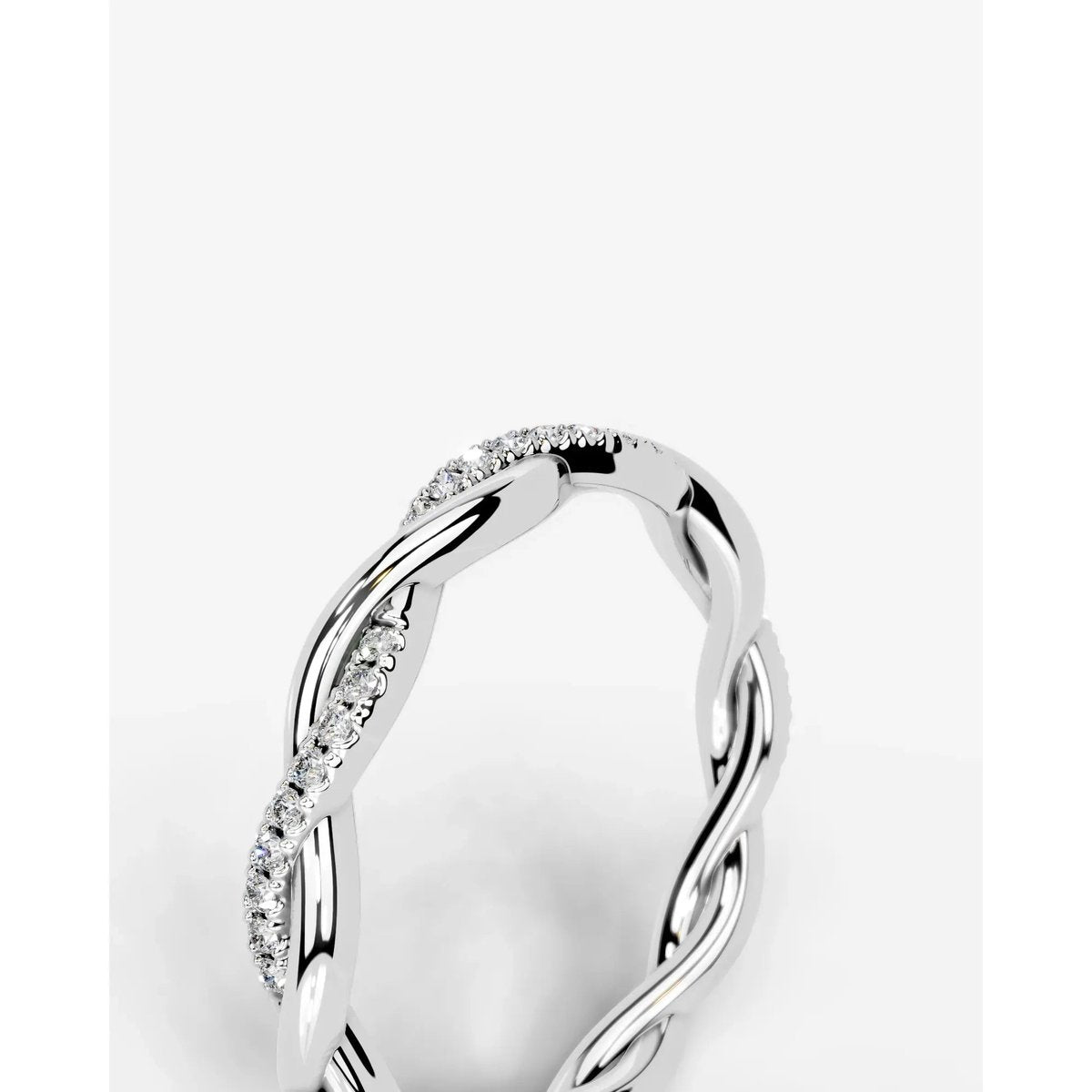 Tsumugi Lab Grown Round Diamond Wedding Ring - Platinum